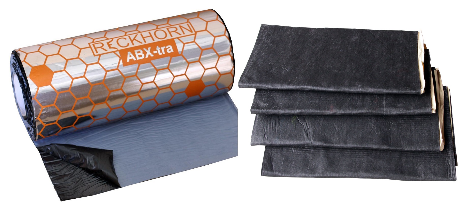 1 x ABX-tra 2,5 mm Alubutyl und 1 x DV-10 Dämmvlies